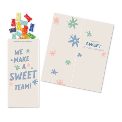 Full-Color Custom Sweeter Cards with Gummi Bears